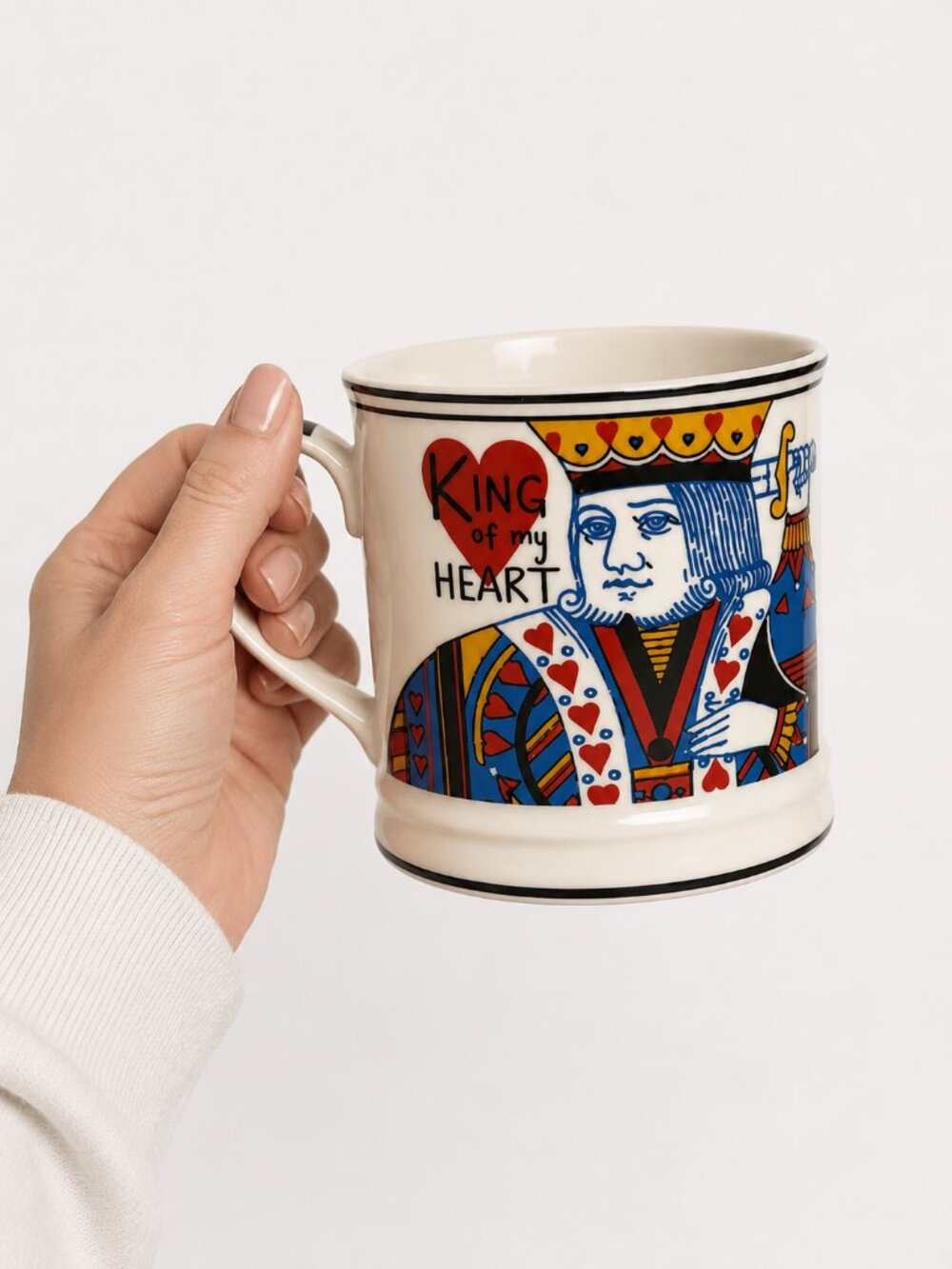The English Mug Co. King and Queen of My Heart Fine China Mug Set